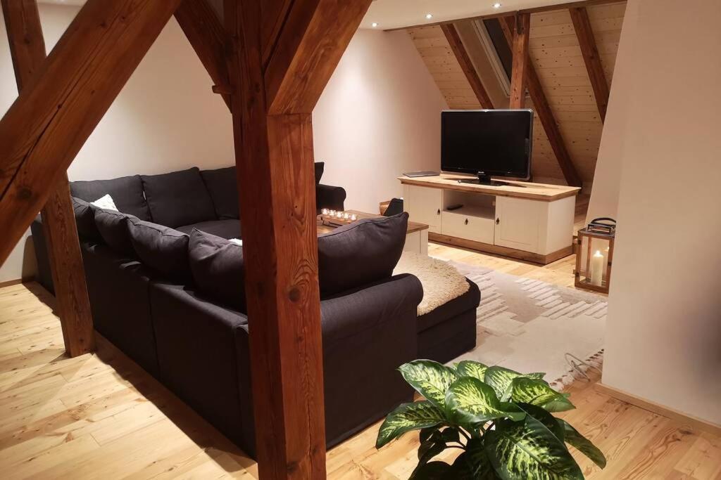 Ruhig Gelegene, Top Moderne Ferienwohnung - Hot Tub Und Sauna Gegen Aufpreis Neuhaus an Der Eger Bagian luar foto